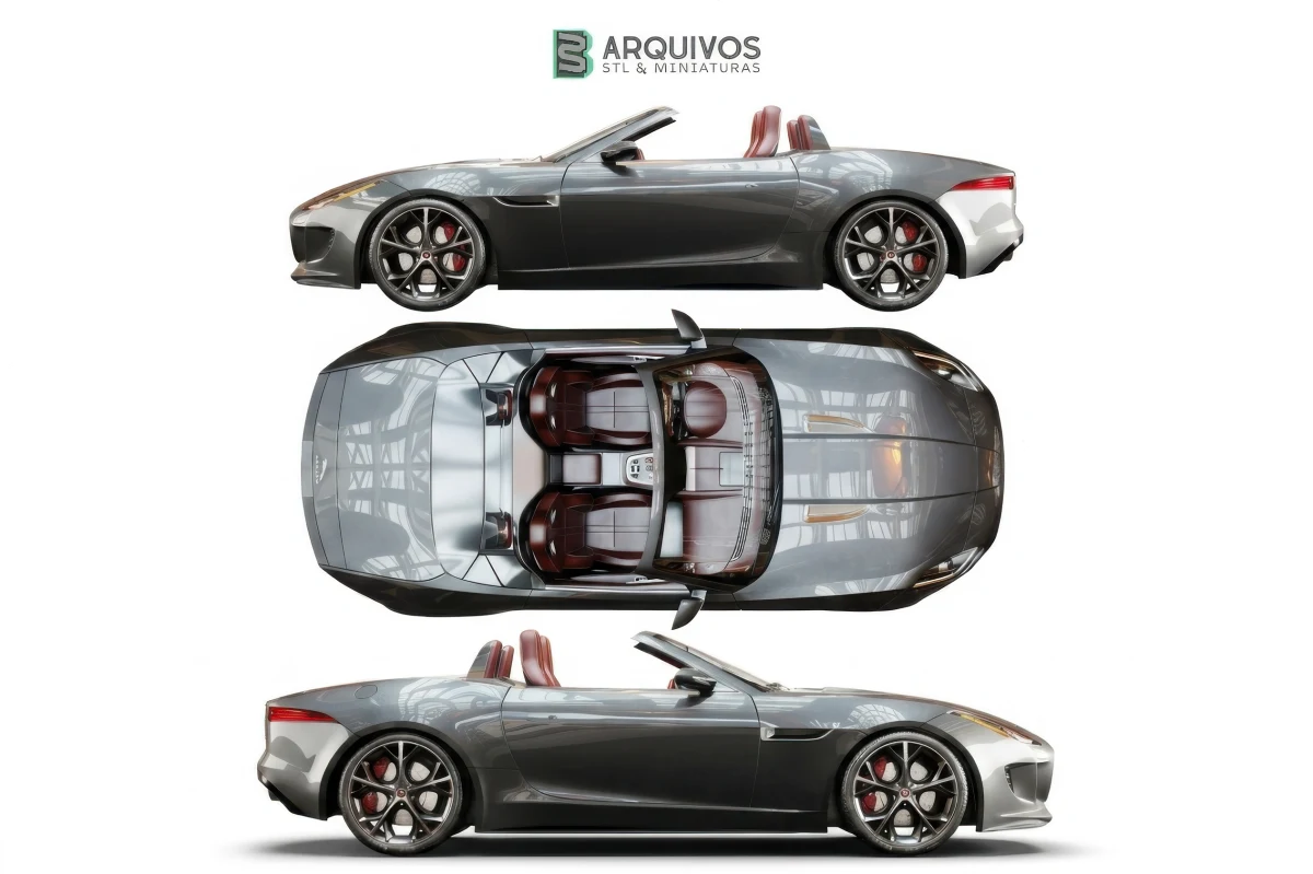 Modelo 3D STL - Jaguar F TYPE — foto 6